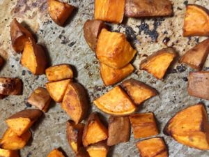 Teriyaki Sticky Sweet Potatoes