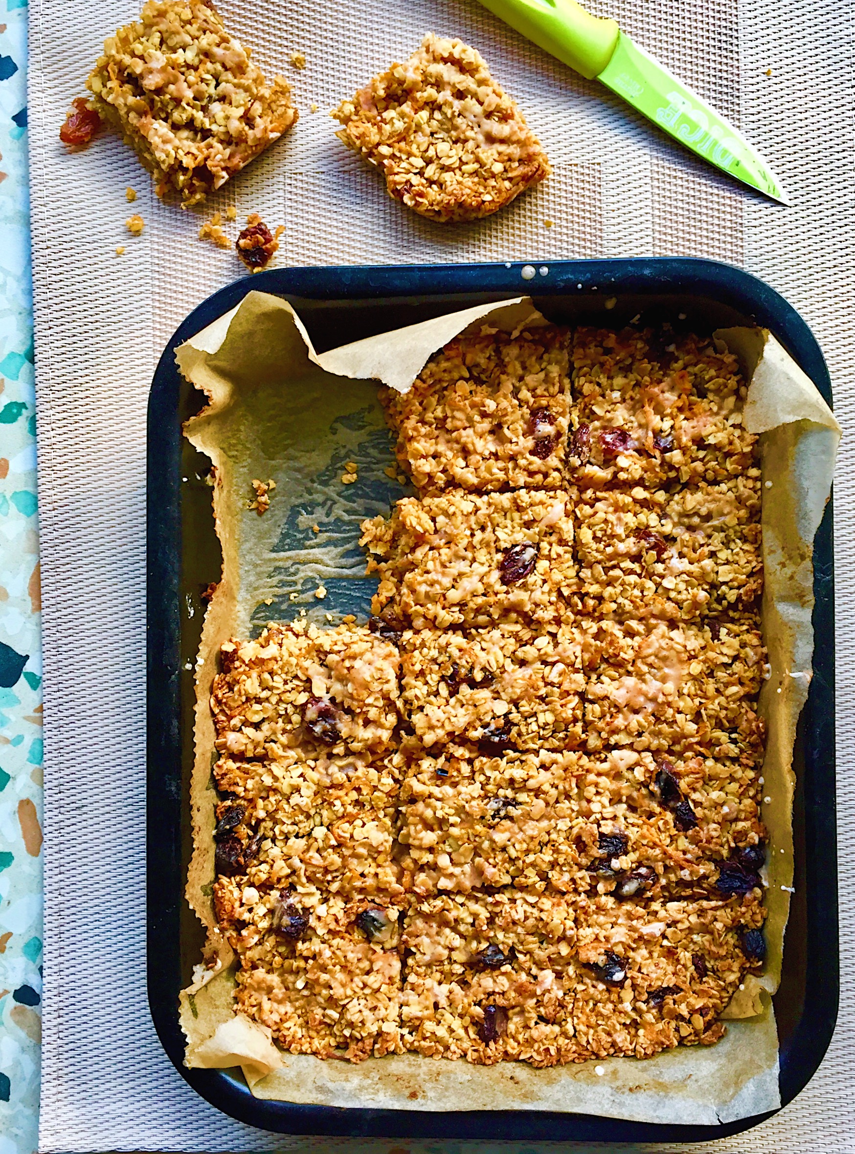 Vegan Carrot Cake Flapjack Recipe