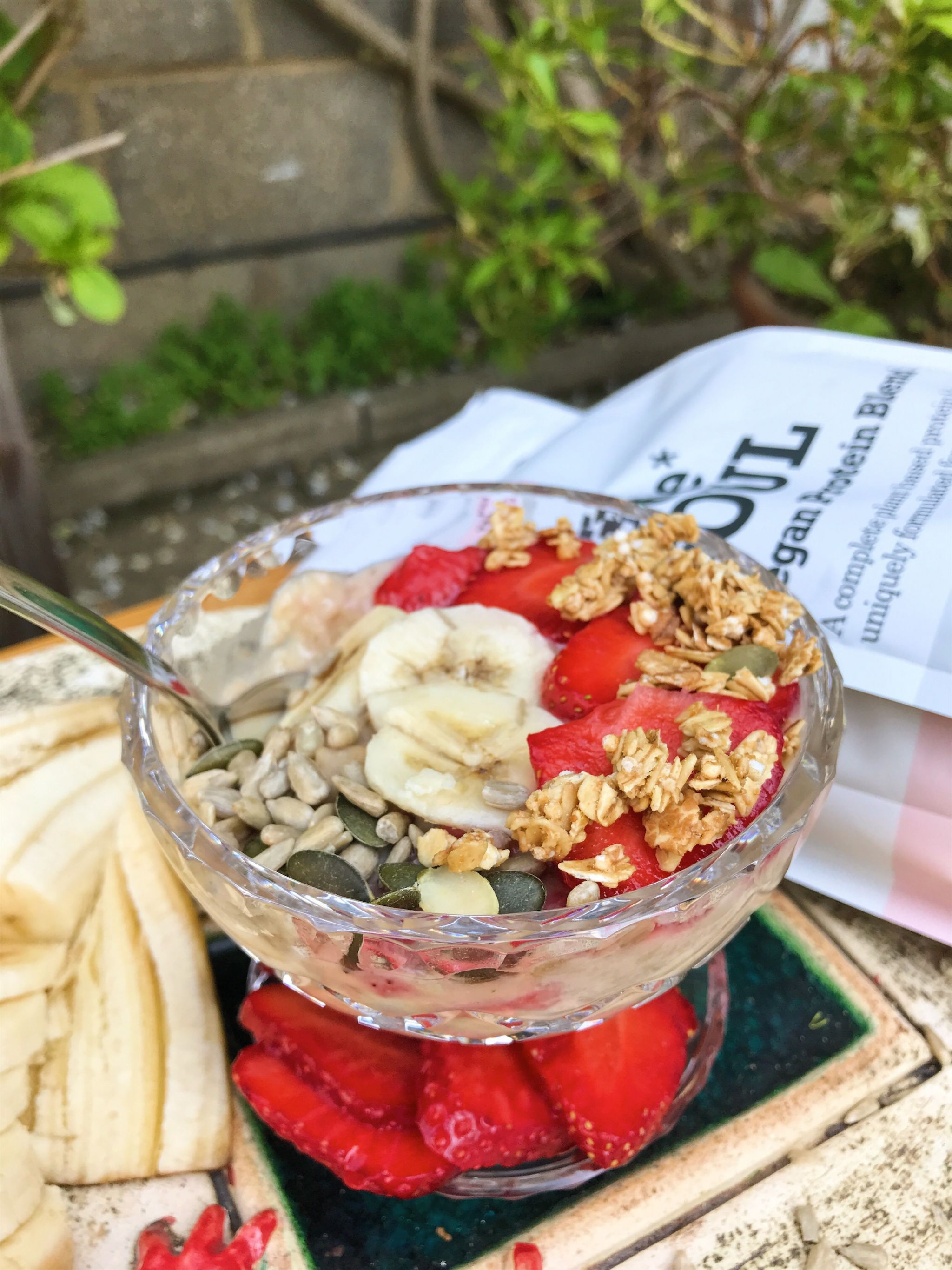 Vegan protein overnight oats