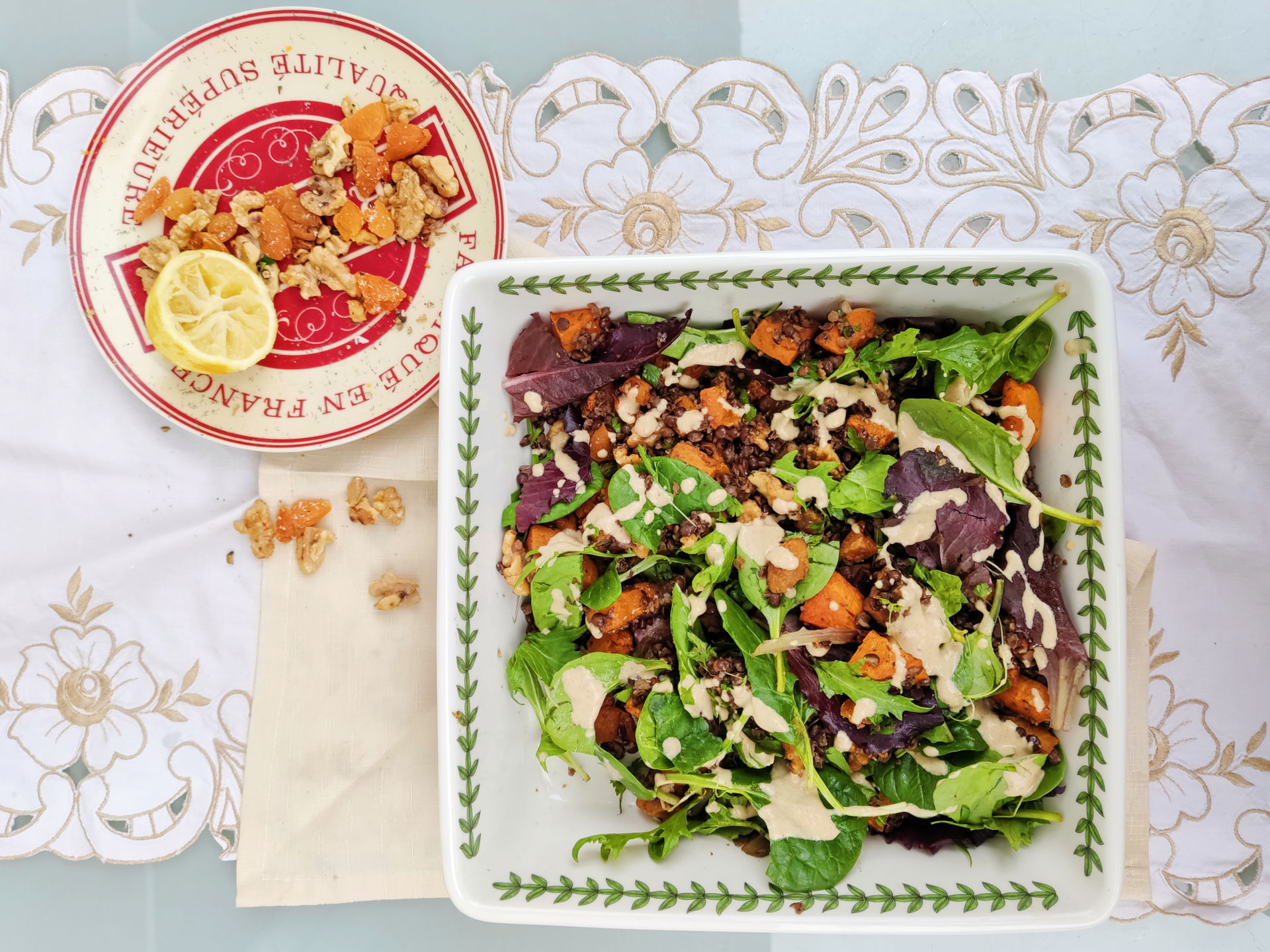 Butternut squash and lentil salad (Ve)