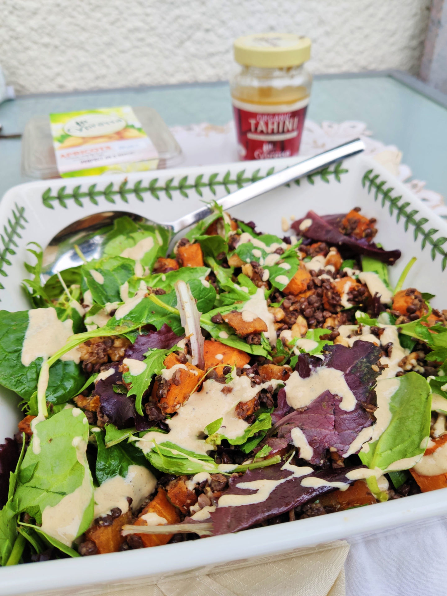 butternut squash lentil salad