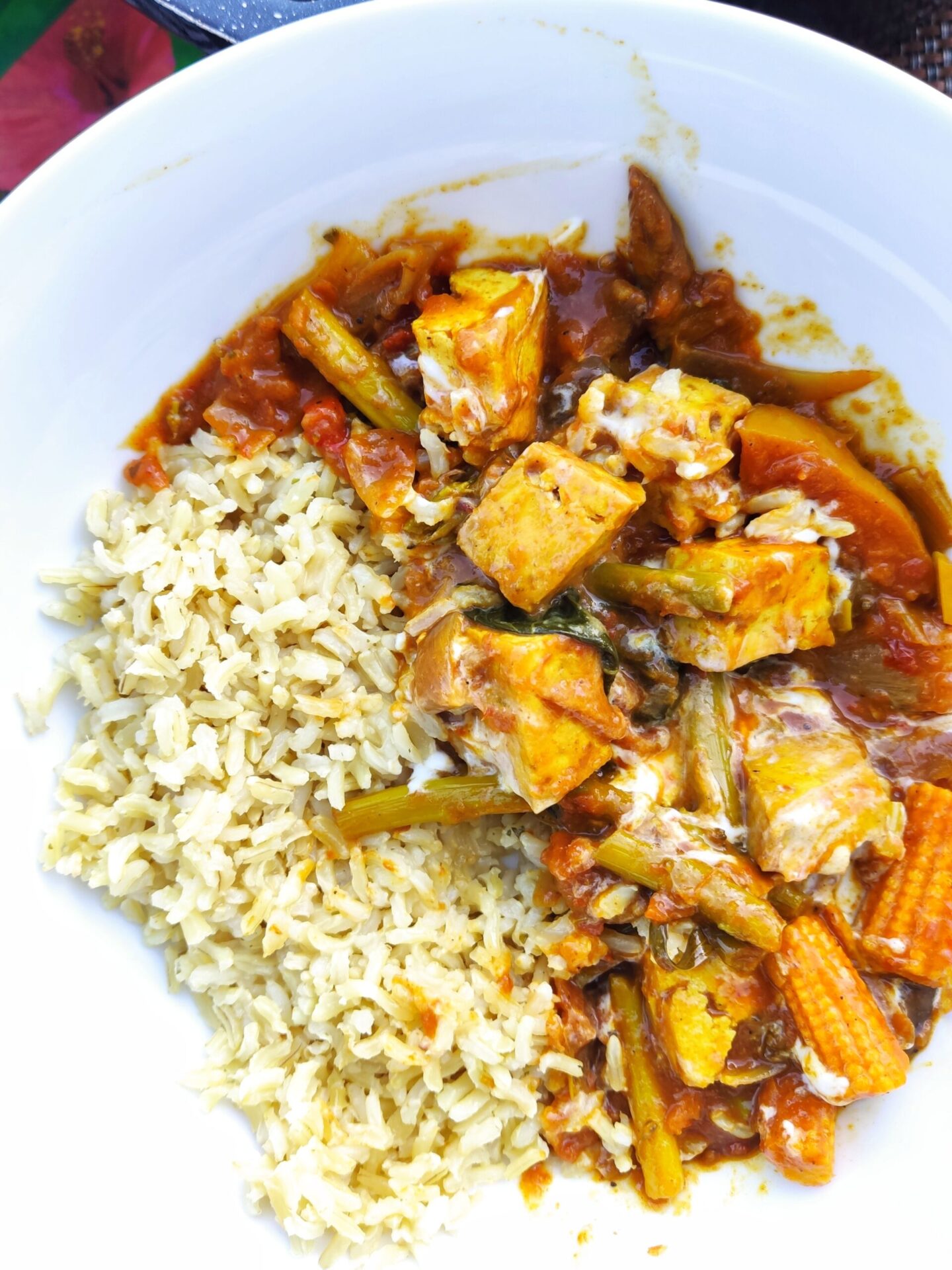 Caribbean Tofu Curry