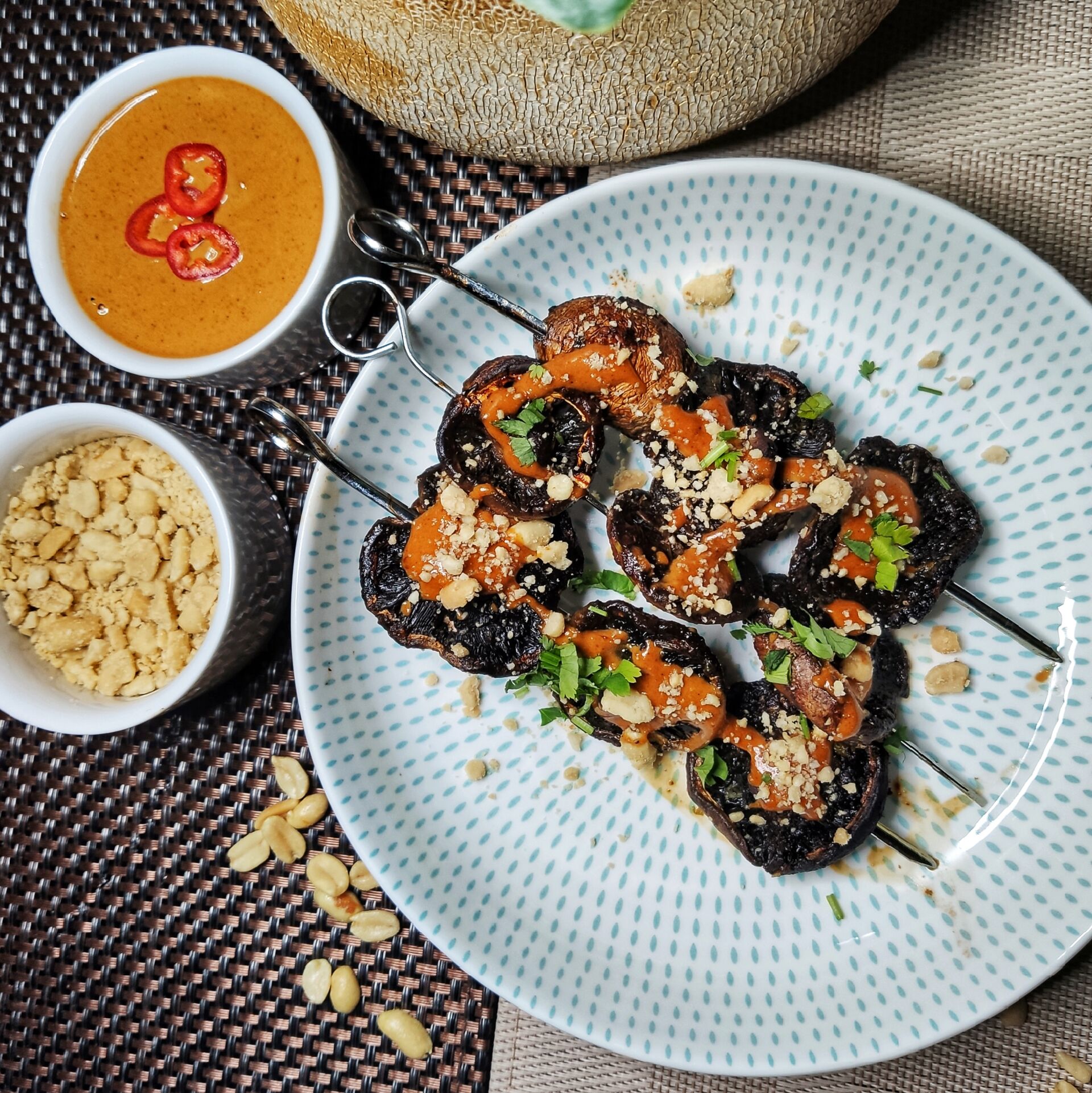 Vegan Mushroom Satay
