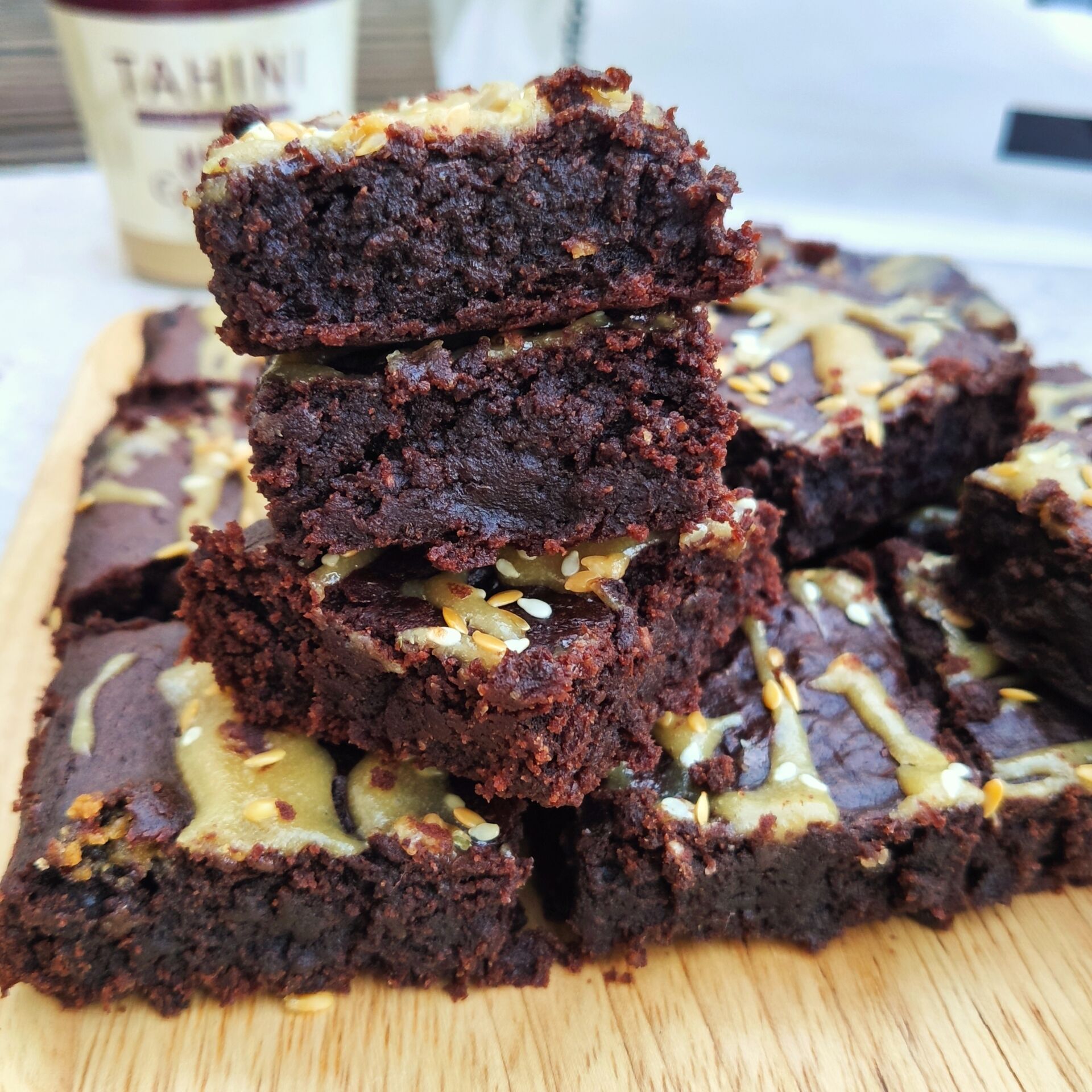 Vegan Tahini Brownies